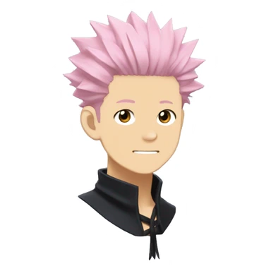 sukuna de jujutsu kaisen cabelo rosa  sticker