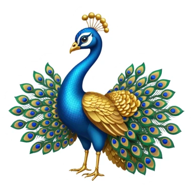 Murugan vel emoji with peacock sticker