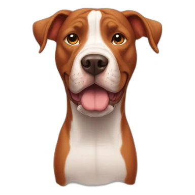 Clifford the big red pit bull sticker