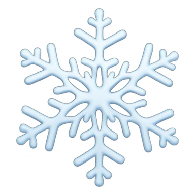 Melting snowflake sticker