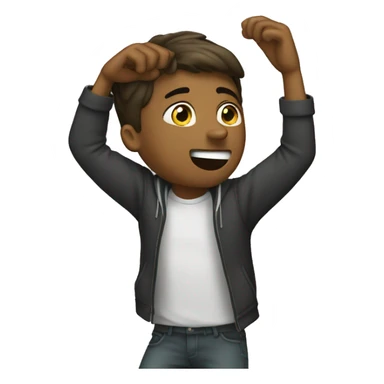 Jeune homme qui fait un DAB sticker