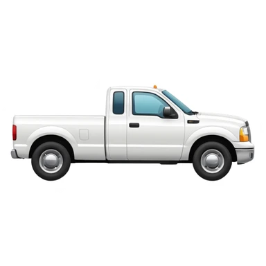 ONE WHITE PICKUPTRUCK SIDE VIEW ELLISDON ON SIDE OF TRUCK sticker