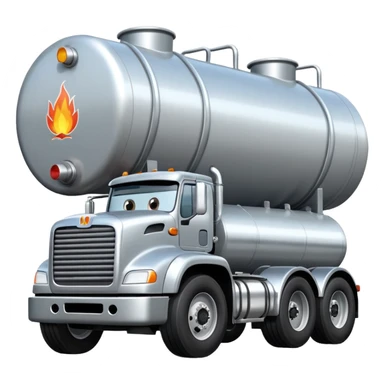 natural gas tanker tractor-trailer sticker