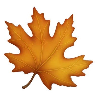 Aesthetic fall leaf  sticker