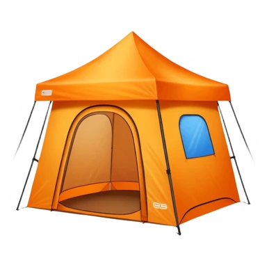 spray tan tent sticker