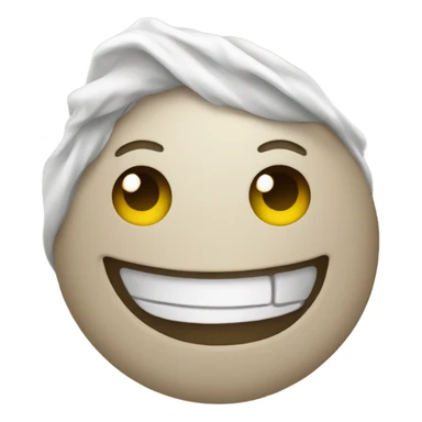 Happy face after finishing cleaning sticker