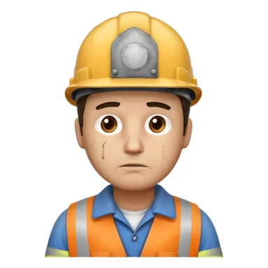 engineer looking really sad sticker
