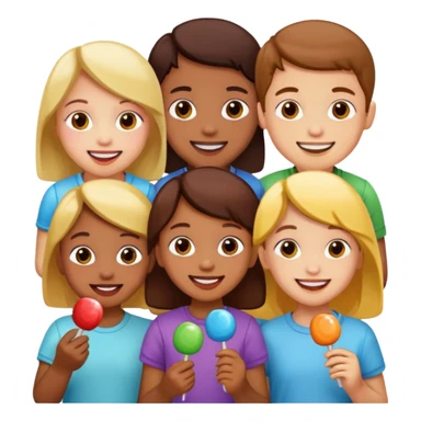 New year Candy children sticker