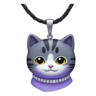 Chat avec un collier  sticker