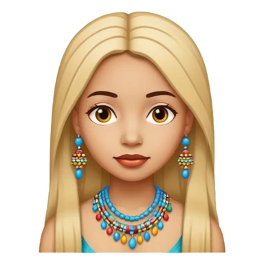 Bead Pattern Girl sticker