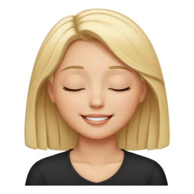 keep the last image identical except for making the eyes closed sticker