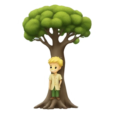 The little prince by the baobab tree sticker