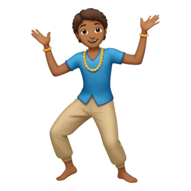 Caribbean person dancing emoji sticker