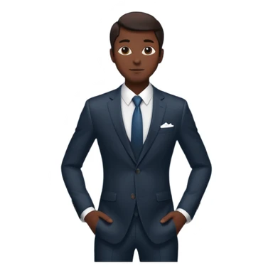 silhouette of a man in a graceful pose posing for the camera sticker