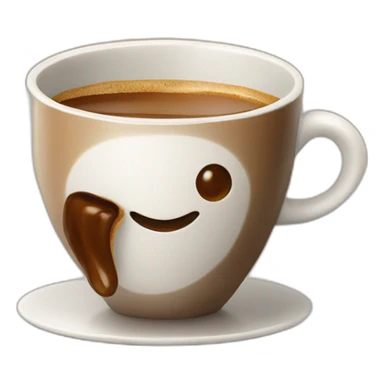 turkish coffee in its ceramic cup, hot sticker