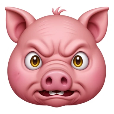 ￼ Scary piggy sticker