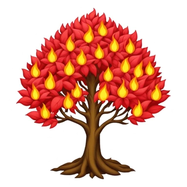 burning bush sticker
