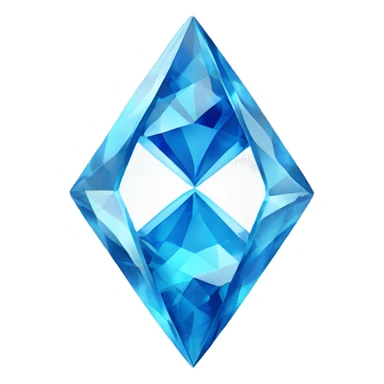 blue diamond with white DNA double helix sticker