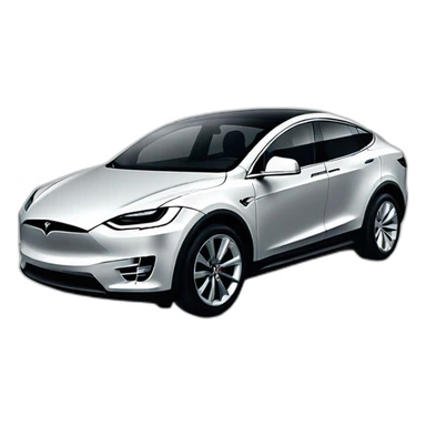 Elon musk with Tesla x model sticker