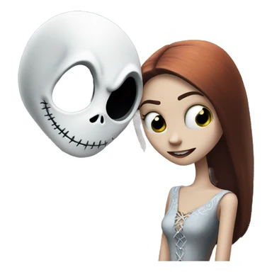 Jack Skellington with Sally sticker