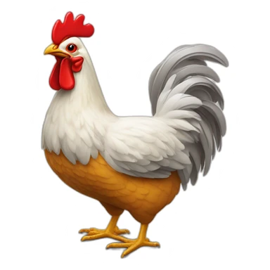poule qui boit une biere sticker