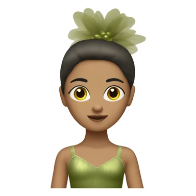 olive ballerina tutu sticker