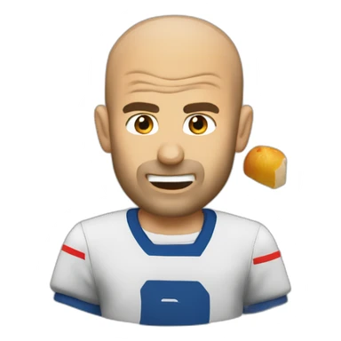 Zidane qui mange sticker