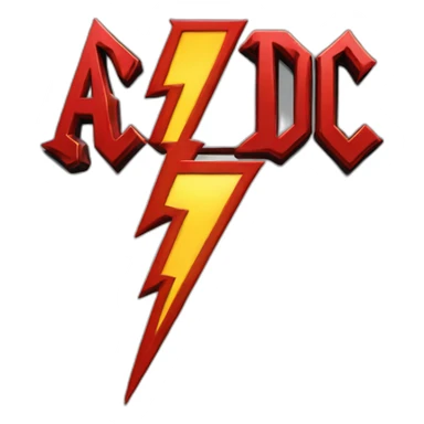 Acdc logo sticker
