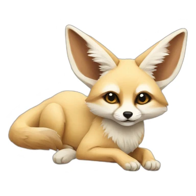 Fennec Fox with joint sticker