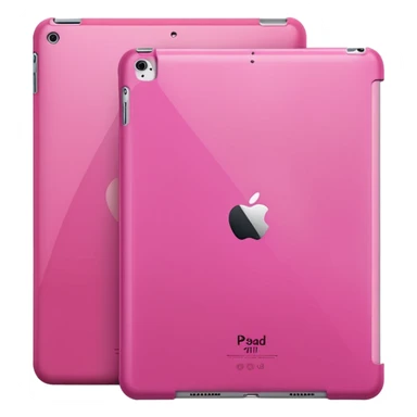 iPad 11 air with a pink case sticker