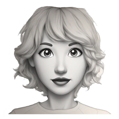 Unfinished sketch wip work in progress sketches collage magazine face sticker