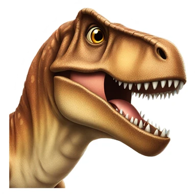 T-Rex with a big nose sticker