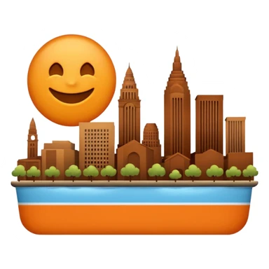 An emoji for Cleveland Ohio sticker