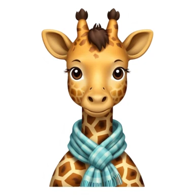 Giraffes with Scarves sticker