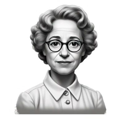 portrait of hannah arendt, young sticker