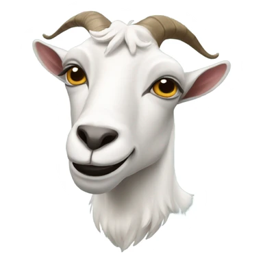 Goat with a kaiser moustache  sticker