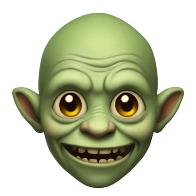 Creepy short goblin sticker