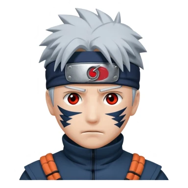 Kakashi hatake in sharingan eyes sticker