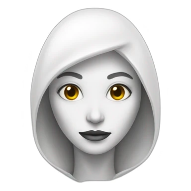 woman-white-alien sticker