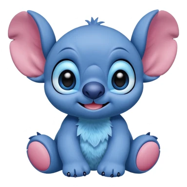 Stitch in  rosa sticker