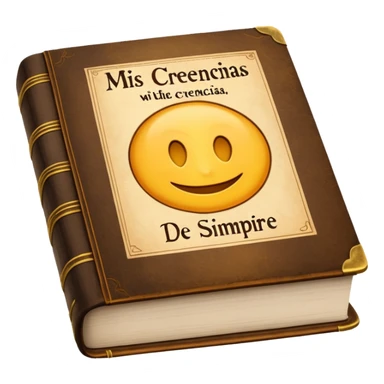 a book with the name "mis creencias de siempre" sticker