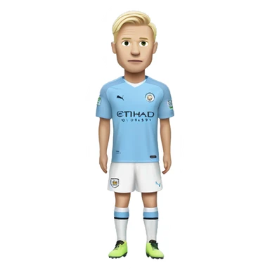 Erling Haaland full body in a Manchester city jersey sticker