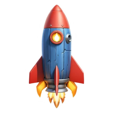 A Rocket Made Of Wood And Scrap Metal In A Clash Of Clans Aesthetic sticker