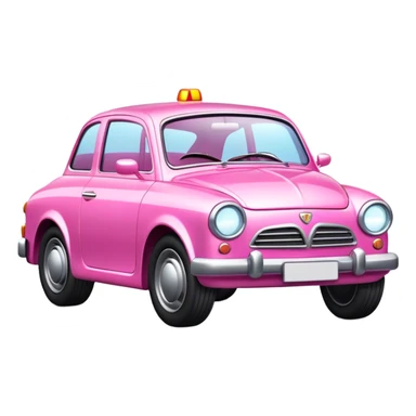 pink car signal sticker