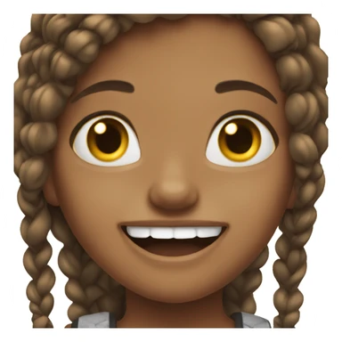 pretty girl with braces  sticker