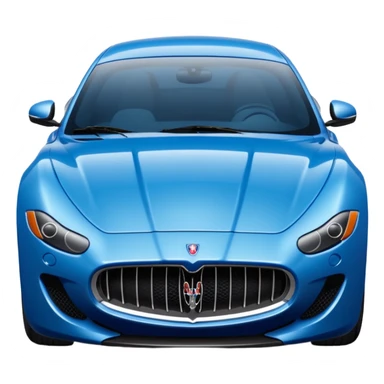 Blue Maserati sticker