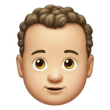 Tom Hanks as a fat baby sticker
