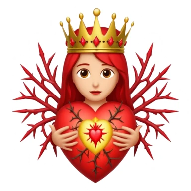 Catholic Sacred heart without jesus sticker