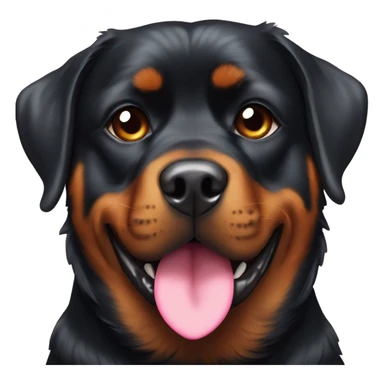 Rottweiler with a hearts in her eyes  sticker
