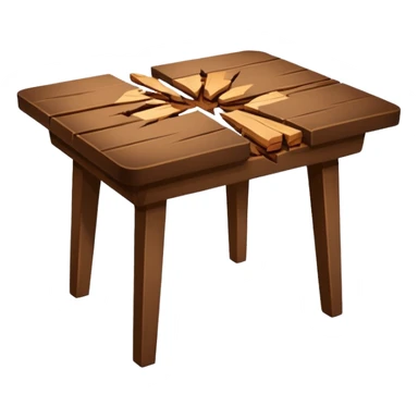 oh no my table its broken sticker